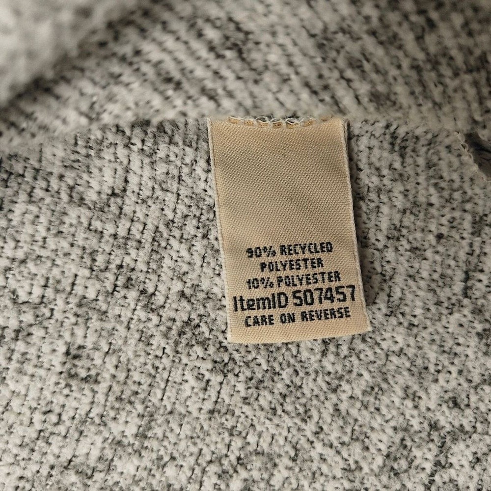 LL Bean Womens Gray Marled Sweater Fleece Robe 507457 Small Regular Tie Waist - Picture 11 of 15